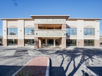 Outside front of building